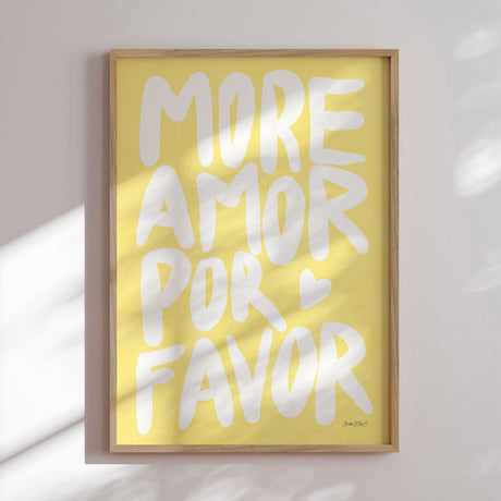 Plakat - More Amor Por Favor - Baroo Bloom - Incado