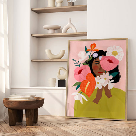 Plakat - Flower Lady - Bea Müller