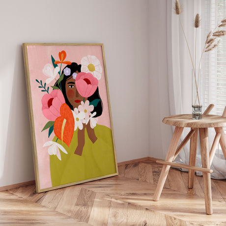 Plakat - Flower Lady - Bea Müller