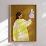 Plakat - The Woman with Vase - Bea Müller