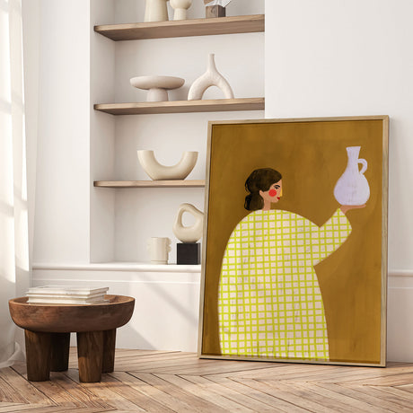 Plakat - The Woman with Vase - Bea Müller