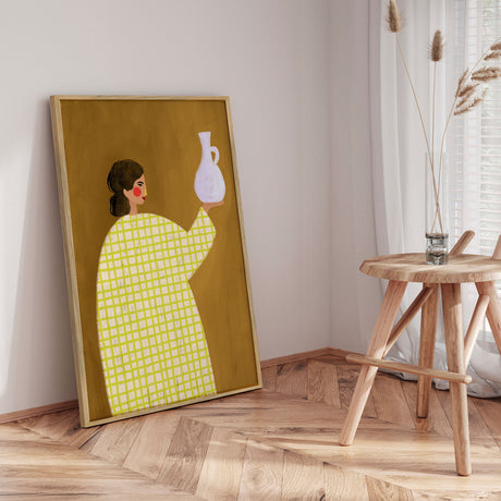 Plakat - The Woman with Vase - Bea Müller