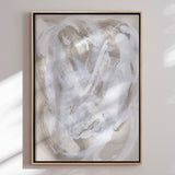 Håndlavet maleri med ramme - Abstract Brush Strokes 146 - Mareike Böhmer - Mixed media