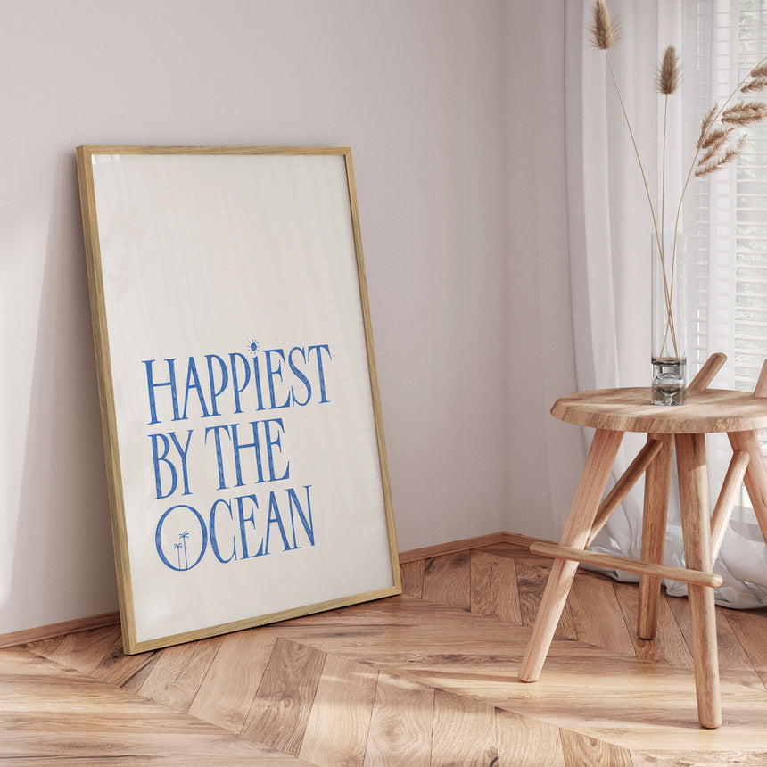 Plakat - Happiest by the Ocean - Rio Soléy