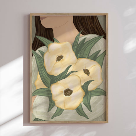 Plakat - Pale Yellow Flowers - EMELIEmaria - Incado