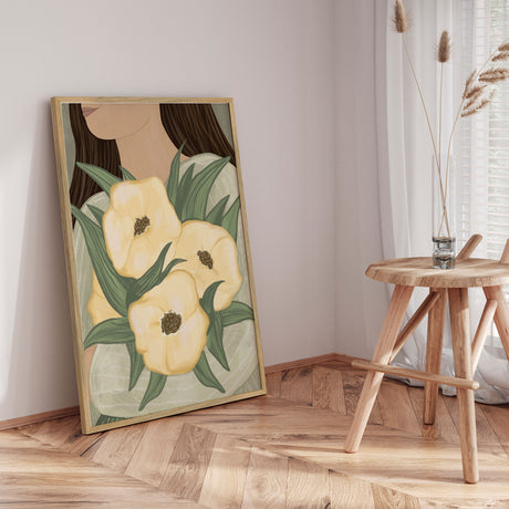 Plakat - Pale Yellow Flowers - EMELIEmaria - Incado