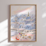Plakat - Parisian Rooftop Picnic - Katharina Pruitscher