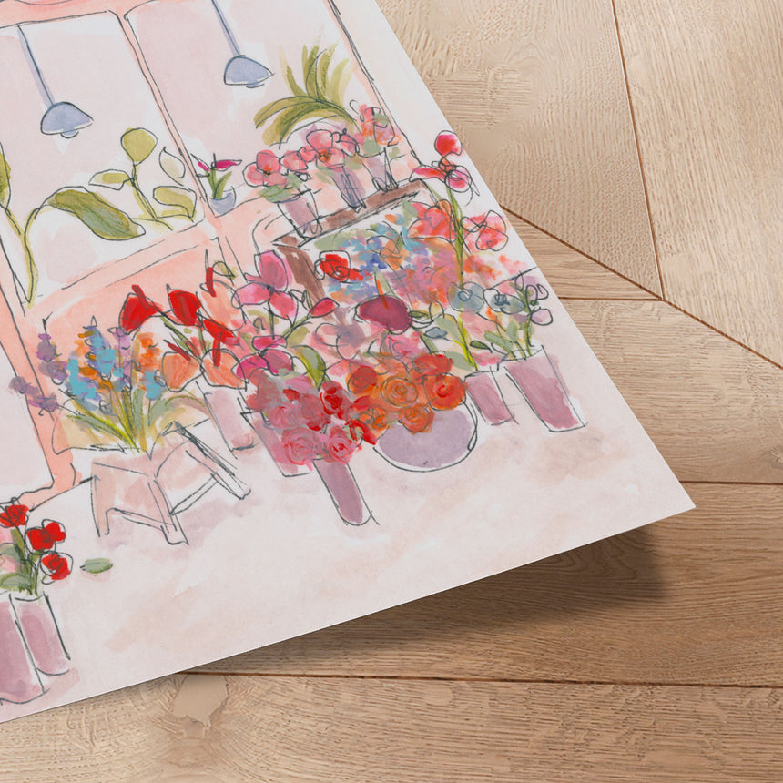 Plakat - Pink Flower Shop - Katharina Pruitscher