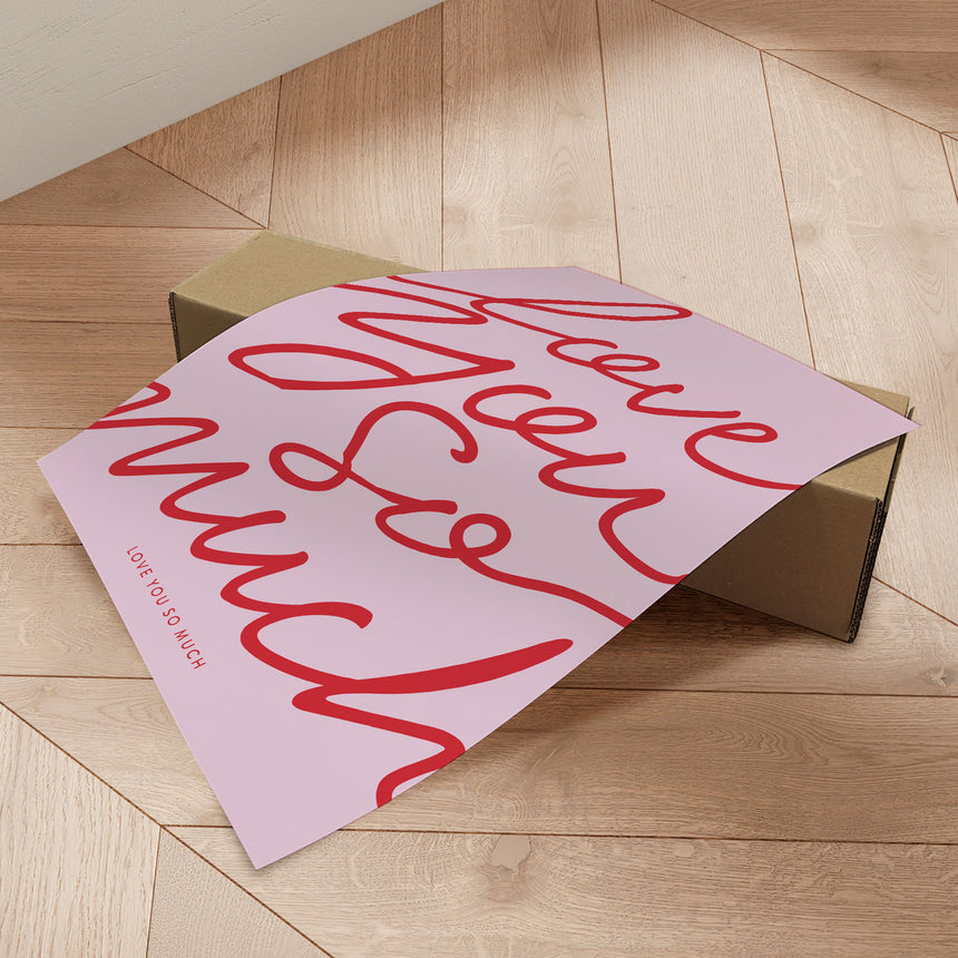 Plakat - Love You So Much - Prints by Ayleen