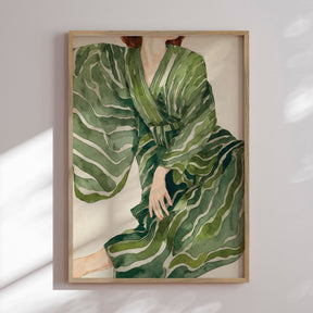 Plakat - Green Kimono Flow - THE MIUUS STUDIO - Incado