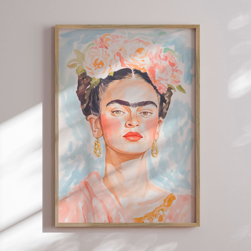 Plakat - Pastel Frida - Melloi Art Prints