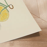 Plakat - Bicycle with Lemon Wheels - Melloi Art Prints - Incado