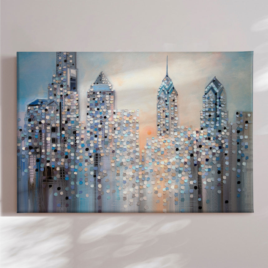 Lærredstryk - Sunrise In Philadelphia - Ekaterina Ermilkina