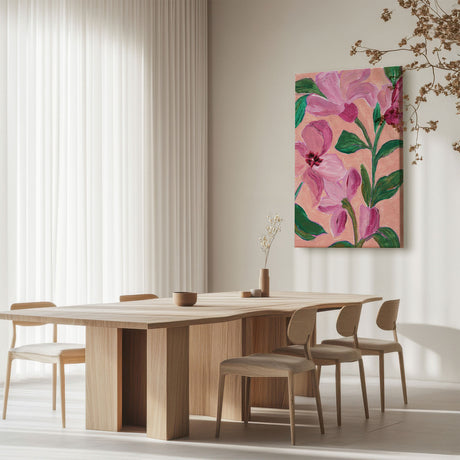 Lærredstryk - Pink Blossoms II - Nikita Jariwala