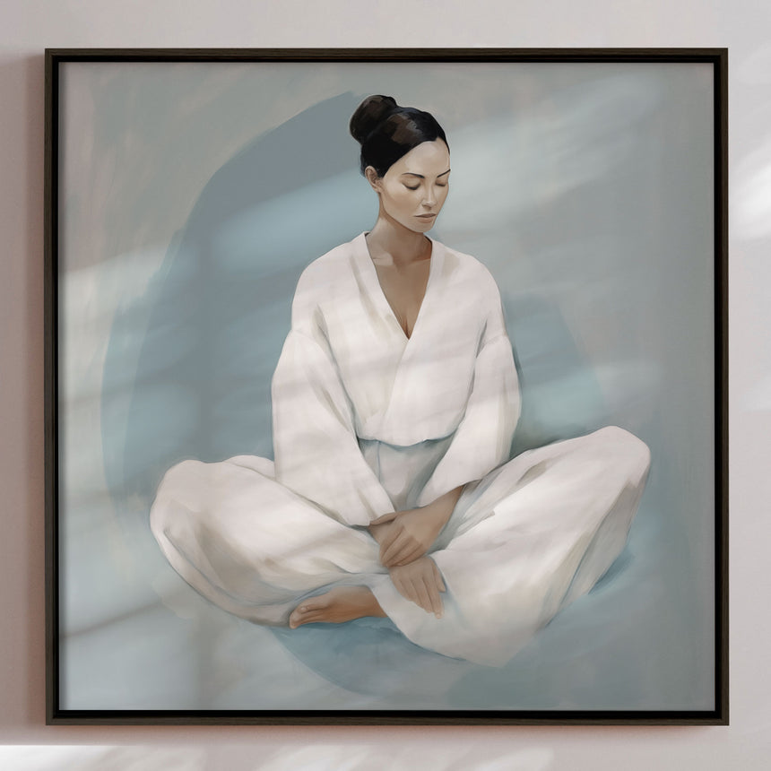 Lærredstryk - Woman in Meditation - Andreas Magnusson