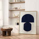 Plakat - Zen Shape VI. (blue version) - Paulina Vårregn - Incado