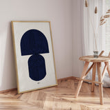 Plakat - Zen Shape VI. (blue version) - Paulina Vårregn - Incado