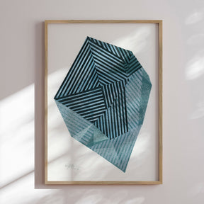Plakat - Zen Stone V. (blue version) - Paulina Vårregn - Incado