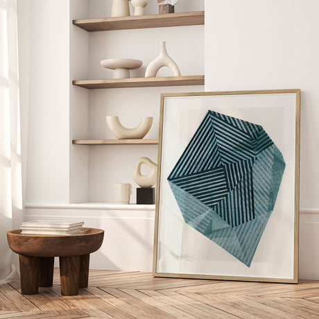 Plakat - Zen Stone V. (blue version) - Paulina Vårregn - Incado