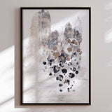 Håndlavet maleri med ramme - Ethereal Cascades - Maira Ribena - Mixed media
