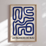 Plakat - Blue Maze Flow - Treechild - Incado