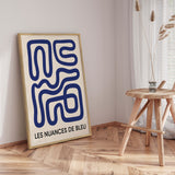 Plakat - Blue Maze Flow - Treechild - Incado