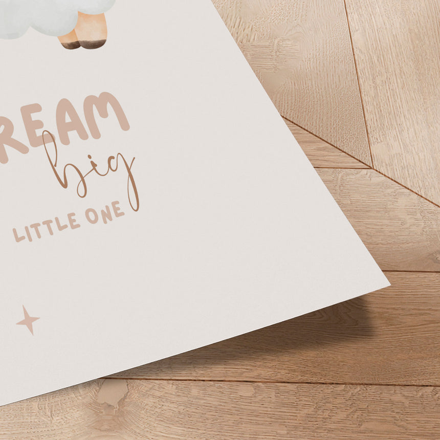 Plakat - Dream Big Little Lamb - Saskia Michele