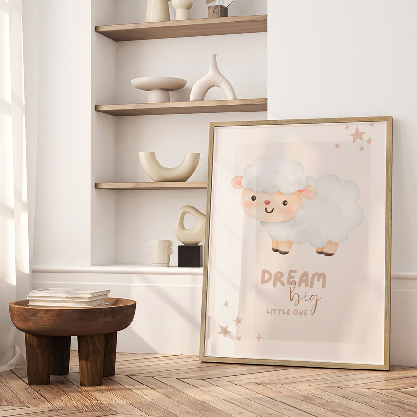 Plakat - Dream Big Little Lamb - Saskia Michele