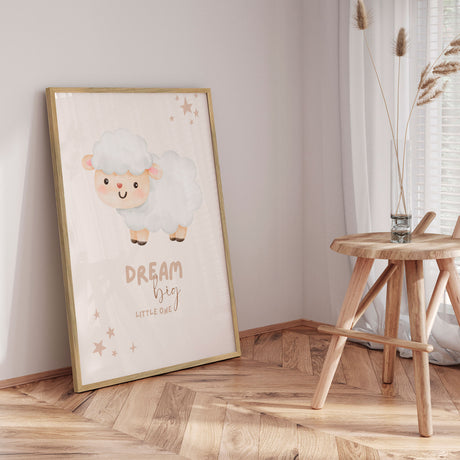 Plakat - Dream Big Little Lamb - Saskia Michele