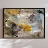 Håndlavet maleri med ramme - Earthy Watercolor - Gemma Bardot - Mixed Media