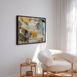 Håndlavet maleri med ramme - Earthy Watercolor - Gemma Bardot - Mixed Media