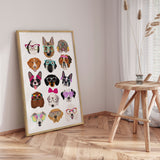 Plakat - Dogs  in Glasses - Hanna Melin