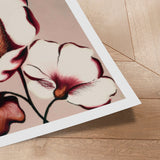 Plakat - Elegant Maroon Blooms - Alma