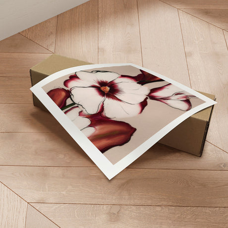 Plakat - Elegant Maroon Blooms II - Alma