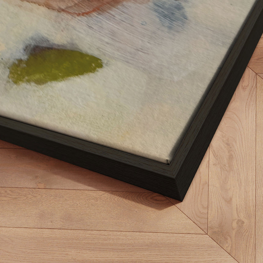 Håndlavet maleri med ramme - Earthy Layers - Arohika Verma - Mixed media