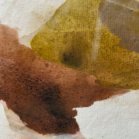 Håndlavet maleri med ramme - Earthy Layers II  - Arohika Verma - Mixed media
