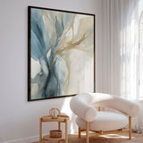 Premium maleri med sort ramme - Blue Storm I - E. Thorne - Incado