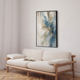 Premium maleri med sort ramme - Blue Storm III - E. Thorne - Incado