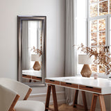 Antik spejl med sølvramme - Metal finish - Incado