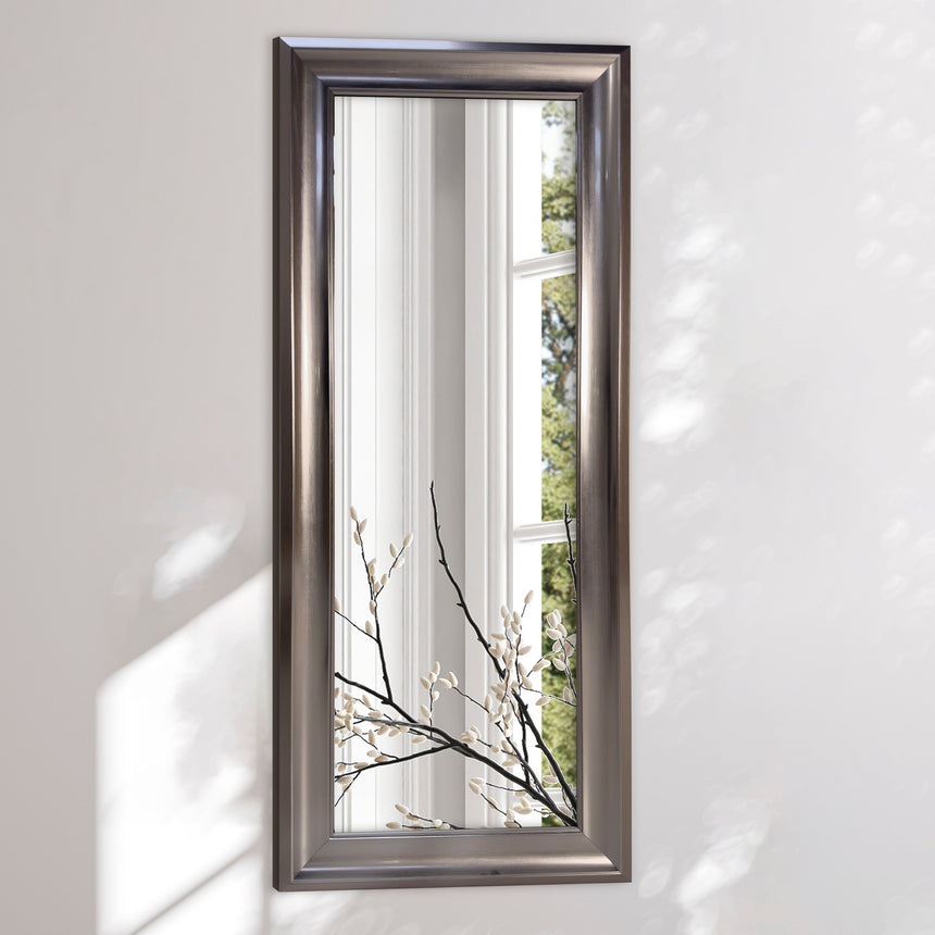 Antik spejl med sølvramme - Metal finish - Incado