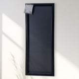Aflangt spejl med sort ramme - Matt Black - Incado