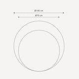Rundt spejl med facetkant - Circle - Incado
