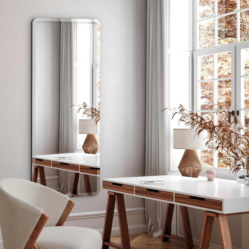 Aflangt spejl med facetkant - Sleek - Incado