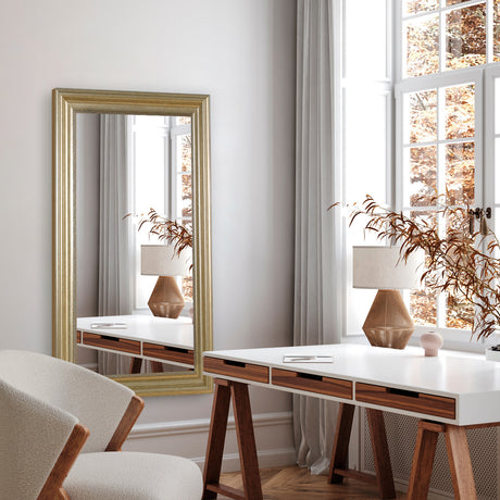Antik spejl med guldramme - Champagne - Incado