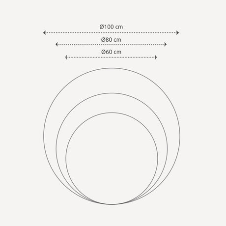 Rundt spejl - Circle - Incado
