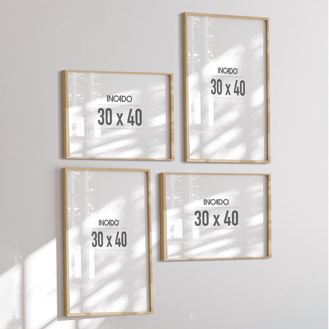 Billedvæg m. rammer og plakater - Swirl - Incado