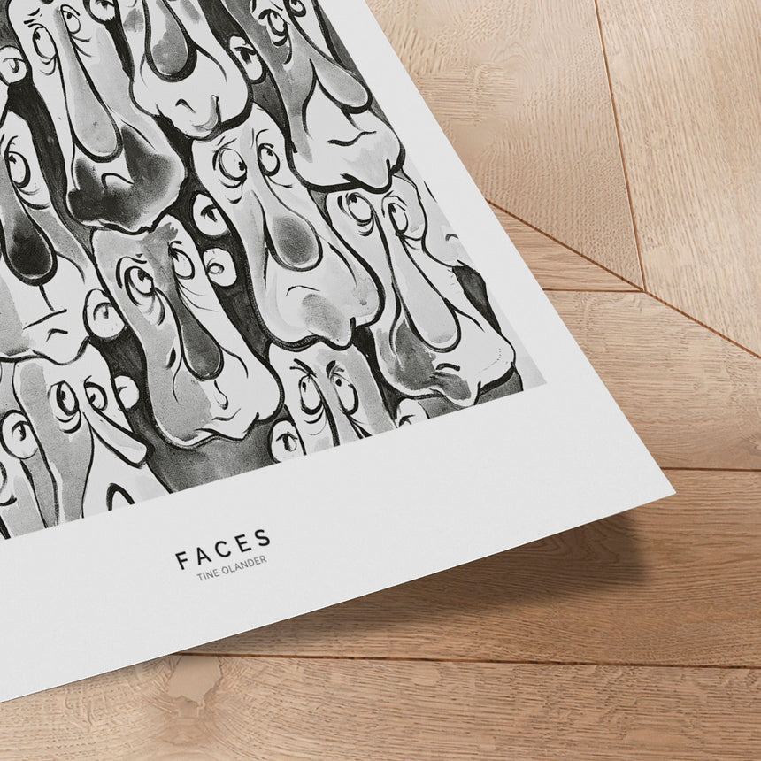 Plakat - Faces I - Tine Olander - Incado