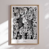 Plakat - Faces III - Tine Olander - Incado