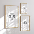 Billedvæg m. rammer og plakater - Trio - Incado