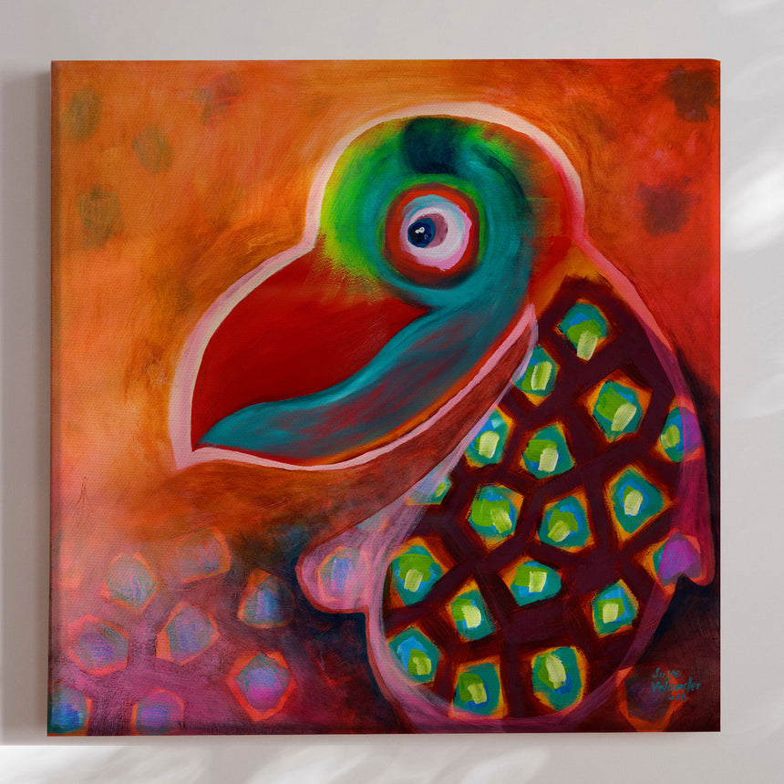 Lærredstryk - The Wise Parrot - Susse Volander